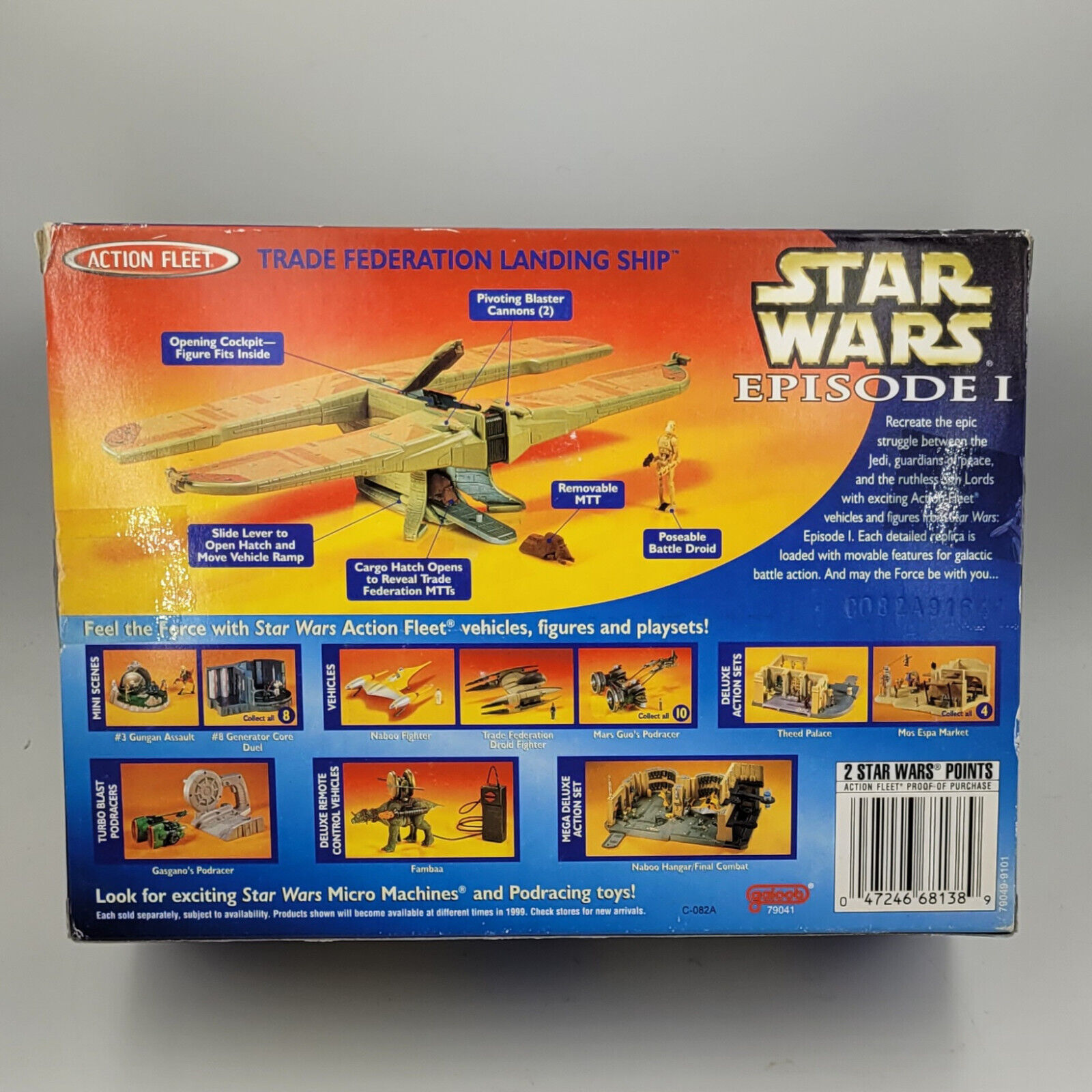 Star Wars Micro Machines Action Fleet Trade Federation Landing Ship  (Sealed) Ep1