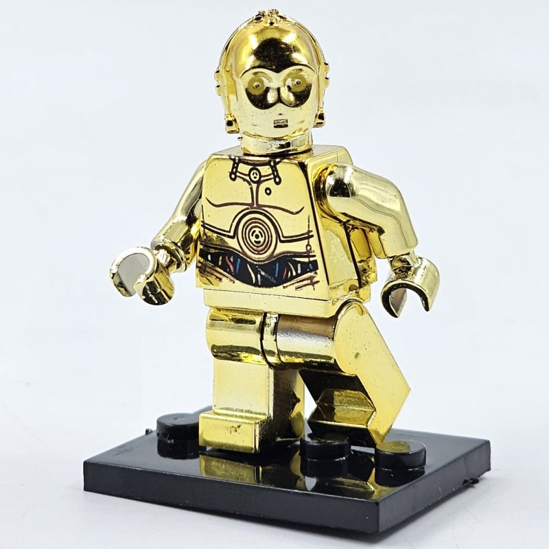 Chrome C-3PO Minifigure Building Block