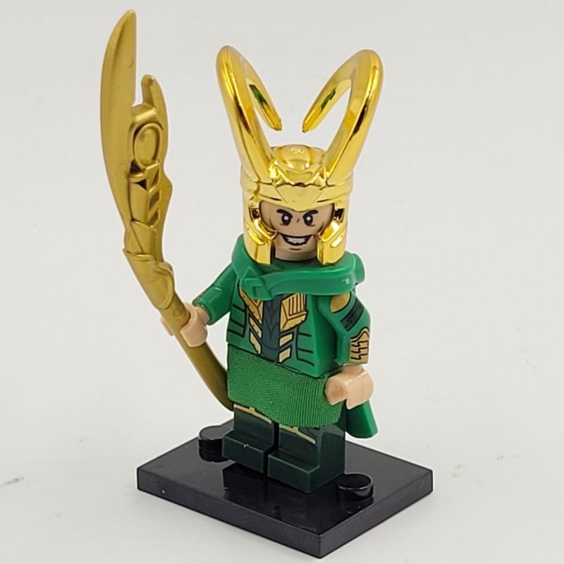 Chrome Loki Minifigure Building Block