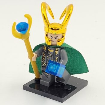 Chrome Loki Minifigure Building Block